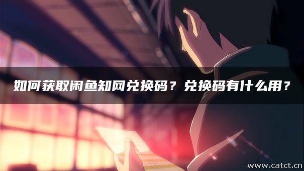 如何获取闲鱼知网兑换码？兑换码有什么用？