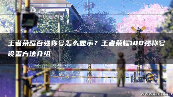 王者荣耀百强称号怎么显示?王者荣耀100强称号设置方法介绍 王者荣耀百强称号怎么显示?王者荣耀100强称号设置方法介绍